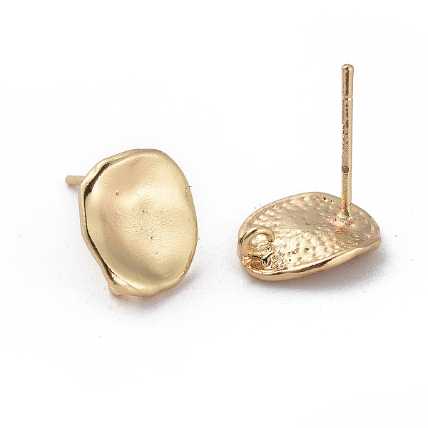 PandaHall Brass Stud Earring Findings, with Loop, Flat Round, Real 18K Gold Plated, 11.5x10mm, Hole: 1.2mm, Pin: 0.8mm Brass Flat Round
PandaHall Brass Stud Earring Findings, with Loop, Flat Round, Real 18K Gold Plated, 11.5x10mm, Hole: 1.2mm, Pin: 0.8mm Brass Flat Round