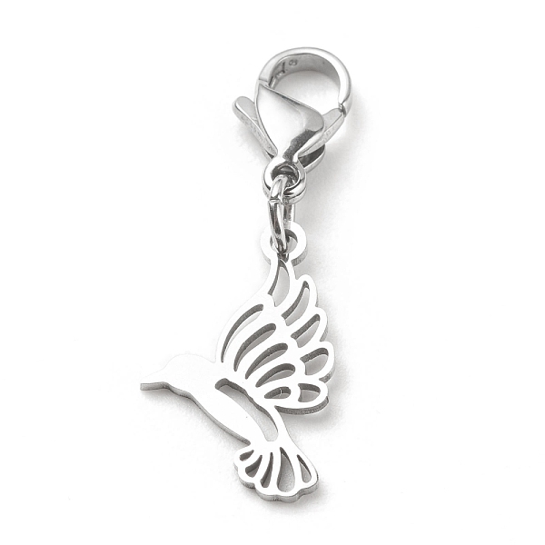 PandaHall 201 Stainless Steel Bird Pendant Decorations, Lobster Clasp Charms, for Keychain, Purse, Backpack Ornament, Stainless Steel Color...
PandaHall 201 Stainless Steel Bird Pendant Decorations, Lobster Clasp Charms, for Keychain, Purse, Backpack Ornament, Stainless Steel Color...