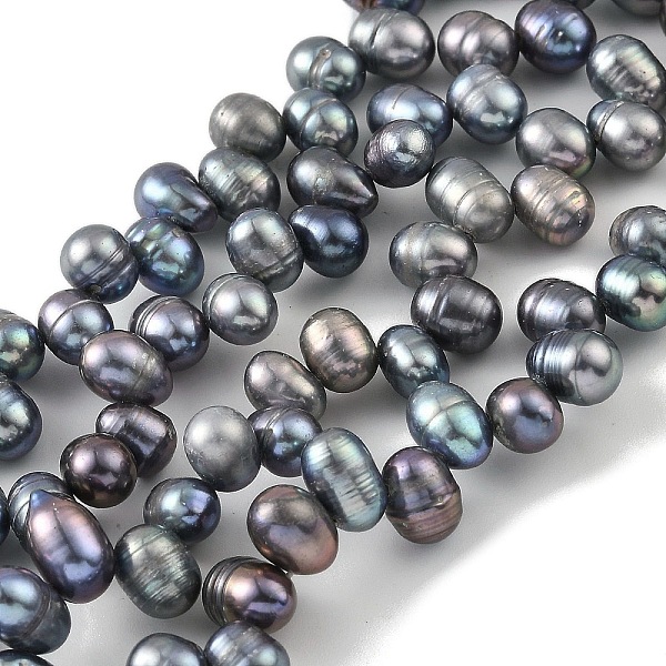 PandaHall Dyed Natural Cultured Freshwater Pearl Beads Strands, Top Drilled, Rice, Black, 6~7mm, Hole: 0.6mm, about 35pcs/strand, 7.09 inch...
PandaHall Dyed Natural Cultured Freshwater Pearl Beads Strands, Top Drilled, Rice, Black, 6~7mm, Hole: 0.6mm, about 35pcs/strand, 7.09 inch...