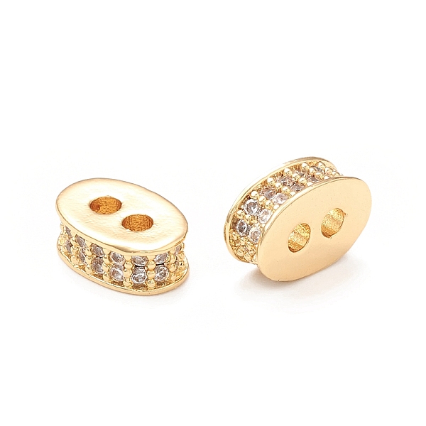 PandaHall Brass Micro Pave Cubic Zirconia Multi-Strand Links, Oval, Real 18K Gold Plated, 3x8x5.5mm, Hole: 1.5mm Brass+Cubic Zirconia Oval..., Clear
PandaHall Brass Micro Pave Cubic Zirconia Multi-Strand Links, Oval, Real 18K Gold Plated, 3x8x5.5mm, Hole: 1.5mm Brass+Cubic Zirconia Oval..., Clear