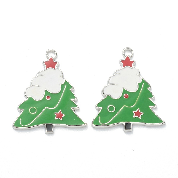 PandaHall (Defective Closeout Sale: Bubble on the back), Alloy Enamel Pendants, Platinum, Christmas Tree, Green, 36x30x2mm, Hole: 2.5mm...
PandaHall (Defective Closeout Sale: Bubble on the back), Alloy Enamel Pendants, Platinum, Christmas Tree, Green, 36x30x2mm, Hole: 2.5mm...