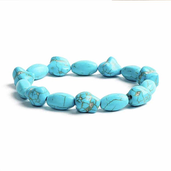 PandaHall Turquoise Bracelet with Elastic Rope Bracelet, Male and Female Lovers Best Friend Natural Gemstone
PandaHall Turquoise Bracelet with Elastic Rope Bracelet, Male and Female Lovers Best Friend Natural Gemstone