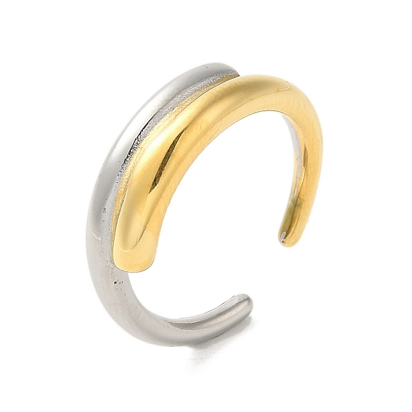 PandaHall 304 Stainless Steel Cuff Double Layered Rings, Real Gold Plated & Real Platinum Plated, US Size 7(17.3mm) 304 Stainless Steel
PandaHall 304 Stainless Steel Cuff Double Layered Rings, Real Gold Plated & Real Platinum Plated, US Size 7(17.3mm) 304 Stainless Steel