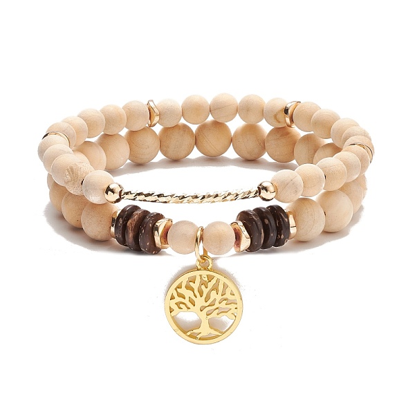 PandaHall Tree of Life Charm Stretch Bracelets Set for Women, Stackable Bracelet, Natural Wood & Non-magnetic Synthetic Hematite Bracelet...
PandaHall Tree of Life Charm Stretch Bracelets Set for Women, Stackable Bracelet, Natural Wood & Non-magnetic Synthetic Hematite Bracelet...