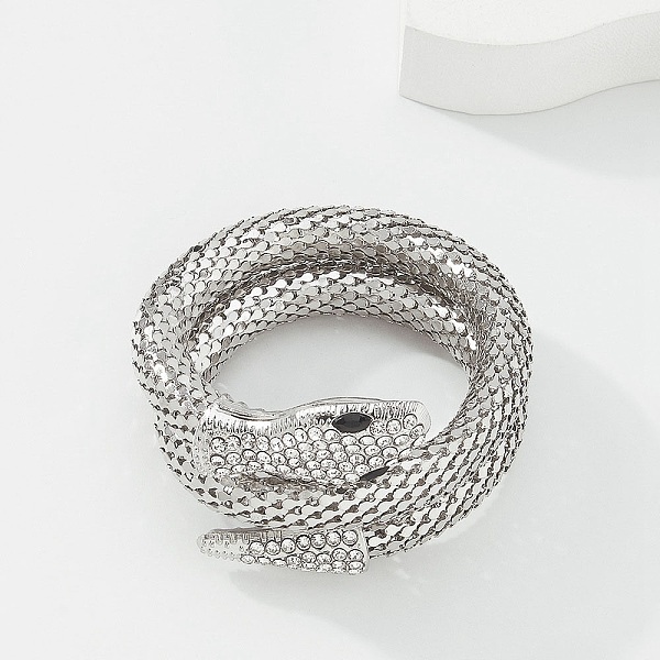 PandaHall Alloy Popcorn Chain Bracelets, Rhinestone Snake Bracelet, Platinum, Inner Diameter: 2 inch(5.1cm) Rhinestone Snake
PandaHall Alloy Popcorn Chain Bracelets, Rhinestone Snake Bracelet, Platinum, Inner Diameter: 2 inch(5.1cm) Rhinestone Snake