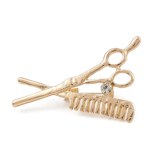 PandaHall Alloy Rhinestone Brooch for Clothes Backpack, Scissor & Comb, Golden, 45.5x32x10.5mm Alloy+Rhinestone Tool
PandaHall Alloy Rhinestone Brooch for Clothes Backpack, Scissor & Comb, Golden, 45.5x32x10.5mm Alloy+Rhinestone Tool