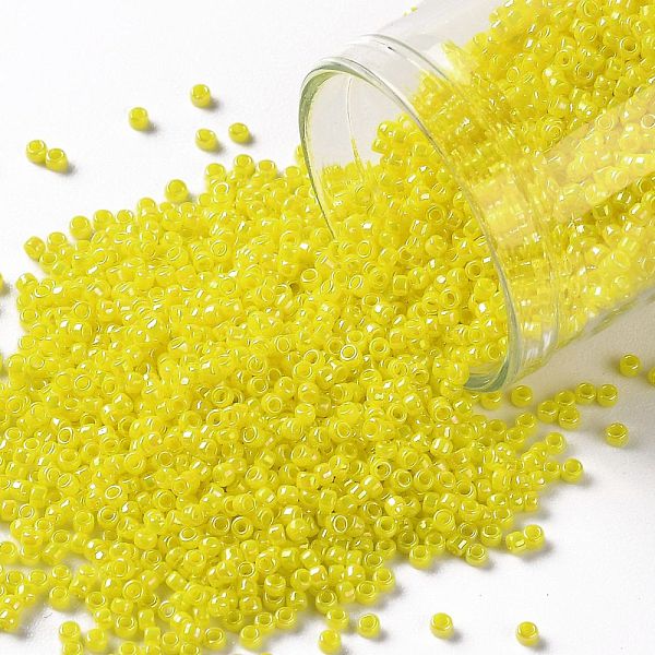 PandaHall TOHO Round Seed Beads, Japanese Seed Beads, (402) Opaque AB Dandelion, 15/0, 1.5mm, Hole: 0.7mm, about 15000pcs/50g Glass Yellow
PandaHall TOHO Round Seed Beads, Japanese Seed Beads, (402) Opaque AB Dandelion, 15/0, 1.5mm, Hole: 0.7mm, about 15000pcs/50g Glass Yellow