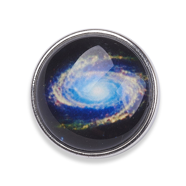 PandaHall Brass Buttons, Jewelry Snap Buttons, with Luminous Glass Cabochon, Starry Sky Pattern, Flat Round, Platinum, Colorful, 18x10mm...
PandaHall Brass Buttons, Jewelry Snap Buttons, with Luminous Glass Cabochon, Starry Sky Pattern, Flat Round, Platinum, Colorful, 18x10mm...