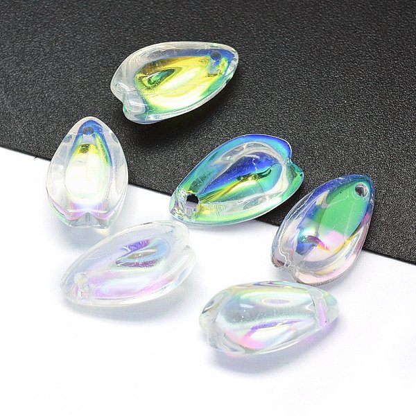 PandaHall Transparent Glass Charms, Teardrop Shaped Petal, AB Color, Clear AB, 13x8x5.5mm, Hole: 1.2mm Glass Flower White
PandaHall Transparent Glass Charms, Teardrop Shaped Petal, AB Color, Clear AB, 13x8x5.5mm, Hole: 1.2mm Glass Flower White