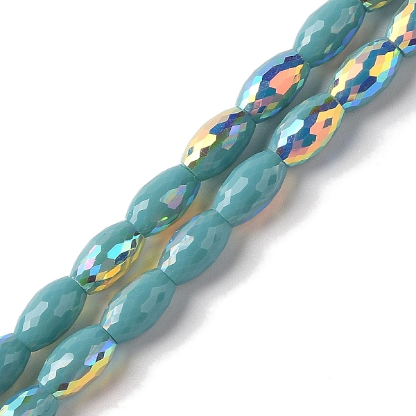 PandaHall AB Color Plated Electroplate Beads Strands, Faceted, Oval, Light Sea Green, 10x6mm, Hole: 1.2mm, about 60pcs/strand, 24.02''(61cm)...
PandaHall AB Color Plated Electroplate Beads Strands, Faceted, Oval, Light Sea Green, 10x6mm, Hole: 1.2mm, about 60pcs/strand, 24.02''(61cm)...
