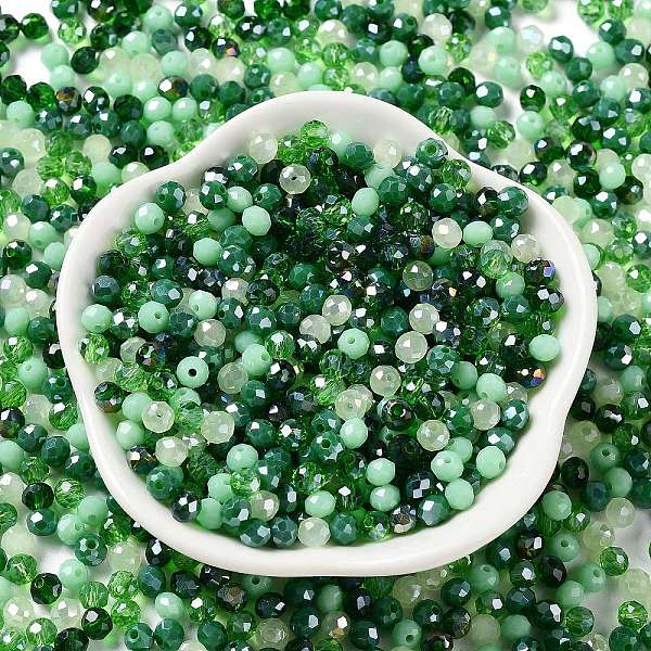 PandaHall Glass Beads, Faceted, Rondelle, Lime Green, 4x3mm, Hole: 0.4mm, about 6800pcs/500g Glass Rondelle
PandaHall Glass Beads, Faceted, Rondelle, Lime Green, 4x3mm, Hole: 0.4mm, about 6800pcs/500g Glass Rondelle