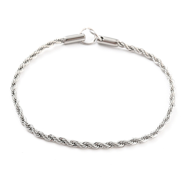 PandaHall 304 Stainless Steel Twisted Bracelet Makings, with Jump Ring, Fits for Connector Charms, Stainless Steel Color, 6-1/8 inch(15.5cm)...
PandaHall 304 Stainless Steel Twisted Bracelet Makings, with Jump Ring, Fits for Connector Charms, Stainless Steel Color, 6-1/8 inch(15.5cm)...