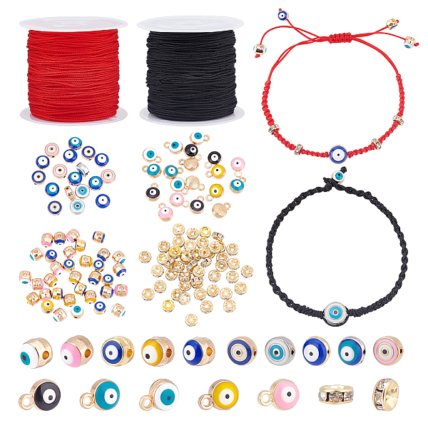 PandaHall PH 122pcs Evil Eye Beads Jewelry Making Bracelet Making Kit with Enamel Evil Eye Beads Spacer Beads Black Red Thread for Mexican..., Multicolor
PandaHall PH 122pcs Evil Eye Beads Jewelry Making Bracelet Making Kit with Enamel Evil Eye Beads Spacer Beads Black Red Thread for Mexican..., Multicolor