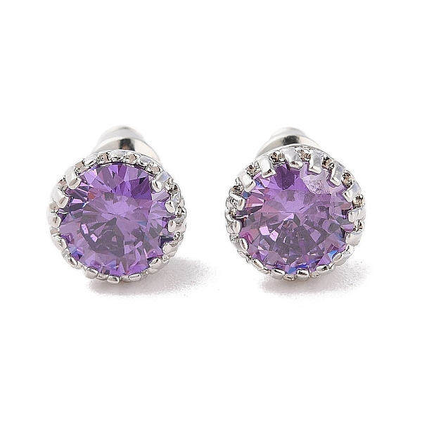 PandaHall Rack Plating Brass Micro Pave Cubic Zirconia Split Earrings, Long-lasting Plated, Carat Round Shape, Platinum, Lilac, 9mm Cubic..., Purple
PandaHall Rack Plating Brass Micro Pave Cubic Zirconia Split Earrings, Long-lasting Plated, Carat Round Shape, Platinum, Lilac, 9mm Cubic..., Purple