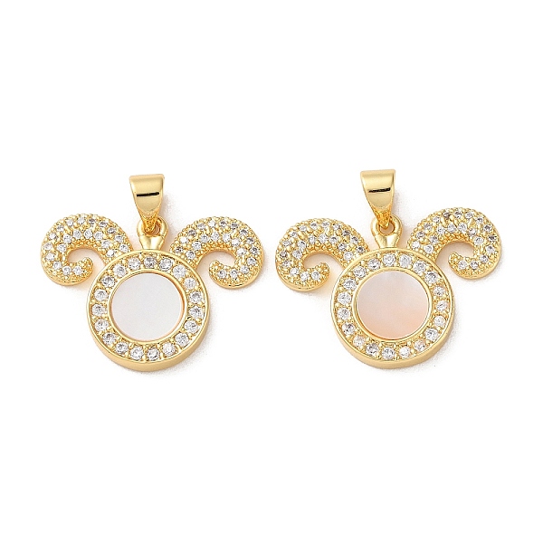 PandaHall Brass Micro Pave Clear Cubic Zirconia Pendants, with Shell, Real 18K Gold Plated, Bear, 16.5x22.5x2.5mm, Hole: 5x3.6mm Brass+Cubic...
PandaHall Brass Micro Pave Clear Cubic Zirconia Pendants, with Shell, Real 18K Gold Plated, Bear, 16.5x22.5x2.5mm, Hole: 5x3.6mm Brass+Cubic...