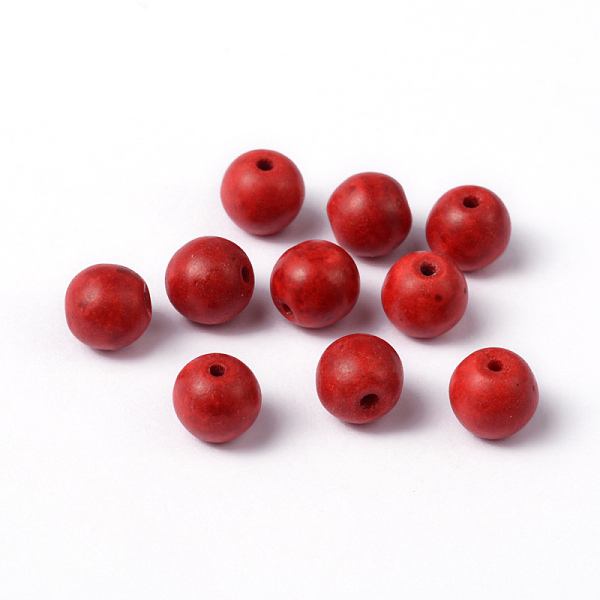 PandaHall Dyed Red Round Synthetical Howlite Loose Beads, 8~9mm, Hole: 0.8mm Howlite Round Red
PandaHall Dyed Red Round Synthetical Howlite Loose Beads, 8~9mm, Hole: 0.8mm Howlite Round Red