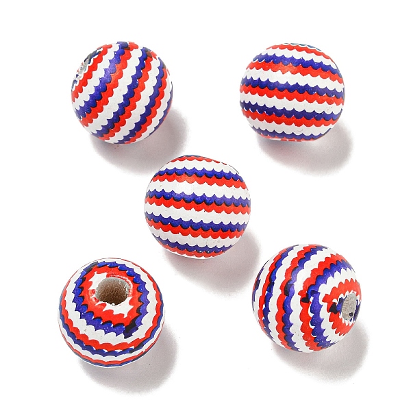 PandaHall Printed Wood European Beads, Round, USA Flag Style, Red, 15.5~16mm, Hole: 4~4.5mm Wood Round Red
PandaHall Printed Wood European Beads, Round, USA Flag Style, Red, 15.5~16mm, Hole: 4~4.5mm Wood Round Red