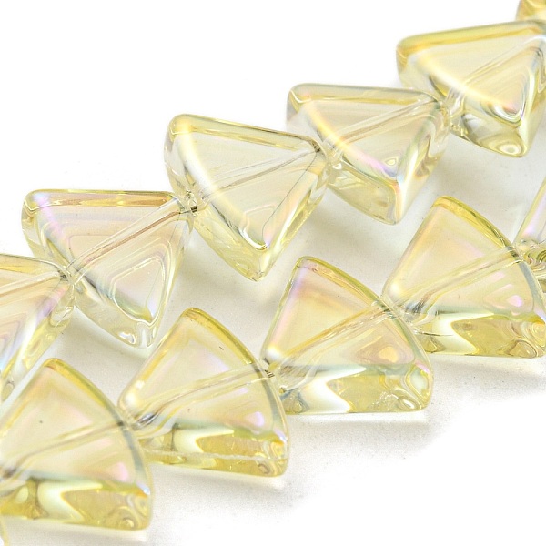 PandaHall Full Rainbow Plated Electroplate Transparent Glass Beads Strands, Fan, Light Goldenrod Yellow, 8x10.5x4mm, Hole: 1mm, about...
PandaHall Full Rainbow Plated Electroplate Transparent Glass Beads Strands, Fan, Light Goldenrod Yellow, 8x10.5x4mm, Hole: 1mm, about...