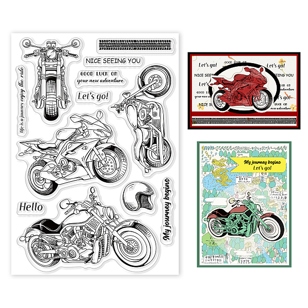 PandaHall GLOBLELAND Motorcycle Adventure Clear Stamps for DIY Scrapbooking Travel Vehicles Greetings Silicone Clear Stamp Seals for Cards...
PandaHall GLOBLELAND Motorcycle Adventure Clear Stamps for DIY Scrapbooking Travel Vehicles Greetings Silicone Clear Stamp Seals for Cards...