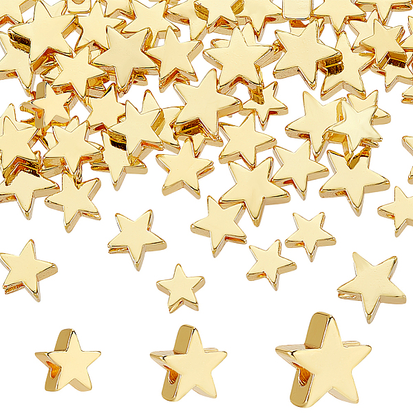 PandaHall PH 18K Gold Star Beads 60pcs Twinkle Star Beads 3 Sizes Long-Lasting Spacer Beads Metal Brass Star Beads Jewelry Beads for...
PandaHall PH 18K Gold Star Beads 60pcs Twinkle Star Beads 3 Sizes Long-Lasting Spacer Beads Metal Brass Star Beads Jewelry Beads for...