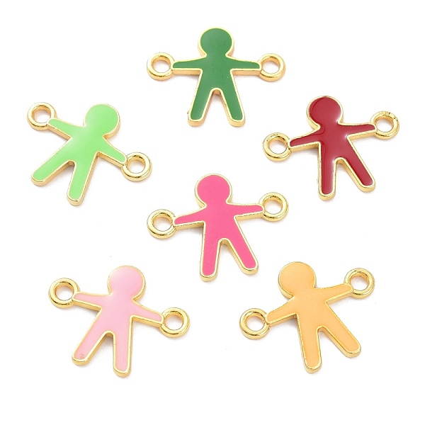 PandaHall Alloy Enamel Links Connectors, Gingerbread Man, Golden, Mixed Color, 21.5x17x1.5mm, Hole: 2mm Alloy+Enamel Human Multicolor
PandaHall Alloy Enamel Links Connectors, Gingerbread Man, Golden, Mixed Color, 21.5x17x1.5mm, Hole: 2mm Alloy+Enamel Human Multicolor