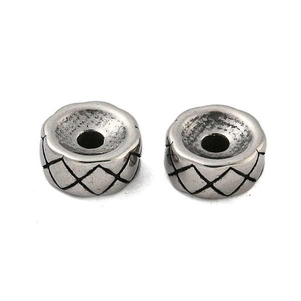 PandaHall Column 304 Stainless Steel Beads, Antique Silver, Rhombus, 8x3.5mm, Hole: 2mm 304 Stainless Steel Rhombus
PandaHall Column 304 Stainless Steel Beads, Antique Silver, Rhombus, 8x3.5mm, Hole: 2mm 304 Stainless Steel Rhombus
