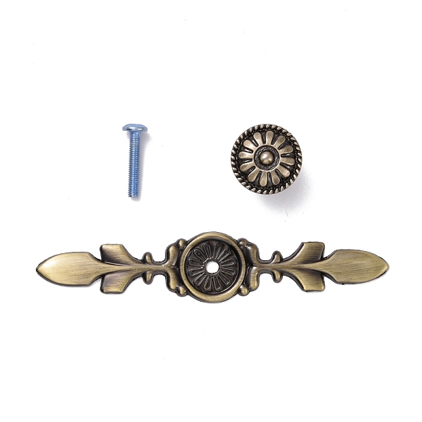 PandaHall Vintage Victorian Floral Pattern Alloy Cabinet Door Knobs, Kitchen Drawer Pulls Cabinet Handles, with Iron Screws, Antique Bronze...
PandaHall Vintage Victorian Floral Pattern Alloy Cabinet Door Knobs, Kitchen Drawer Pulls Cabinet Handles, with Iron Screws, Antique Bronze...