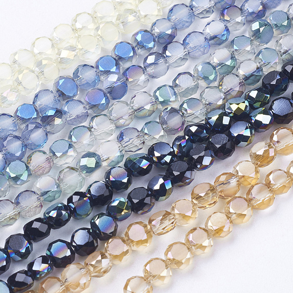 PandaHall Electroplate Glass Beads Strands, Faceted, Flat Round, Mixed Color, 4x3mm, Hole: 1mm, about 100pcs/strands, 16.3 inch Glass Flat..., Multicolor
PandaHall Electroplate Glass Beads Strands, Faceted, Flat Round, Mixed Color, 4x3mm, Hole: 1mm, about 100pcs/strands, 16.3 inch Glass Flat..., Multicolor