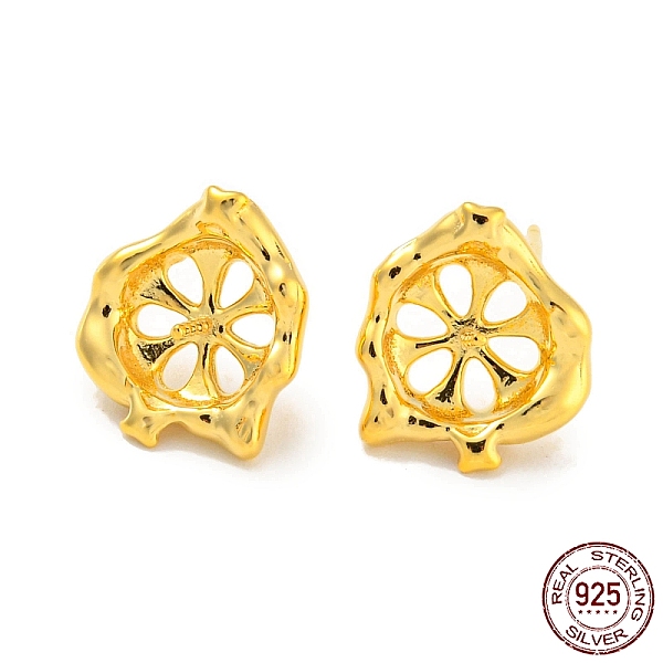PandaHall Flower 925 Sterling Silver Stud Earring Findings, Earring Settings for Half Drilled Beads, with S925 Stamp, Real 18K Gold Plated...
PandaHall Flower 925 Sterling Silver Stud Earring Findings, Earring Settings for Half Drilled Beads, with S925 Stamp, Real 18K Gold Plated...