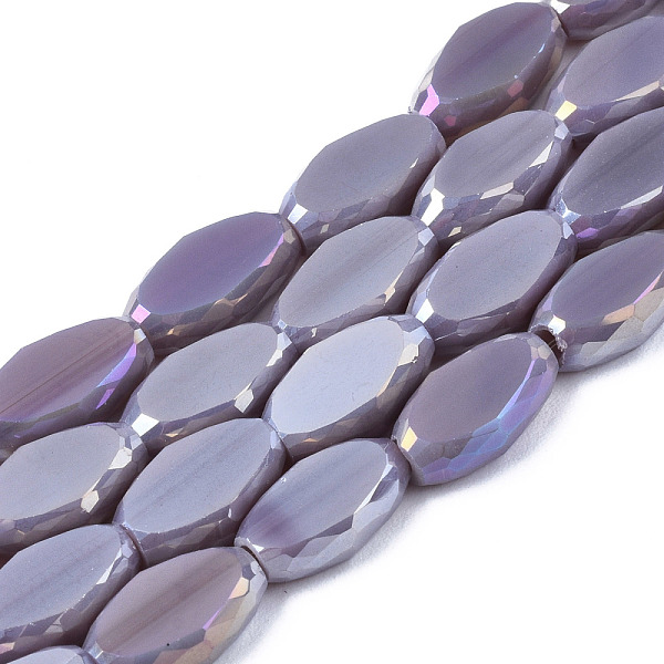 PandaHall Electroplate Glass Beads Strands, AB Color Plated, Faceted, Rice, Medium Purple, 10x6x3.5mm, Hole: 1.4mm, about 50pcs/strand...
PandaHall Electroplate Glass Beads Strands, AB Color Plated, Faceted, Rice, Medium Purple, 10x6x3.5mm, Hole: 1.4mm, about 50pcs/strand...