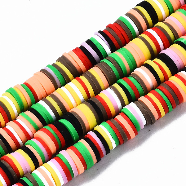 PandaHall Handmade Polymer Clay Beads Strands, for DIY Jewelry Crafts Supplies, Heishi Beads, Disc/Flat Round, Colorful, 8x0.5~1mm, Hole...
PandaHall Handmade Polymer Clay Beads Strands, for DIY Jewelry Crafts Supplies, Heishi Beads, Disc/Flat Round, Colorful, 8x0.5~1mm, Hole...