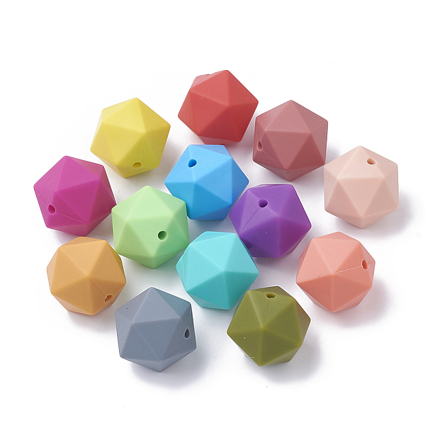 PandaHall Food Grade Eco-Friendly Silicone Focal Beads, Chewing Beads For Teethers, DIY Nursing Necklaces Making, Icosahedron, Mixed Color..., Multicolor
PandaHall Food Grade Eco-Friendly Silicone Focal Beads, Chewing Beads For Teethers, DIY Nursing Necklaces Making, Icosahedron, Mixed Color..., Multicolor