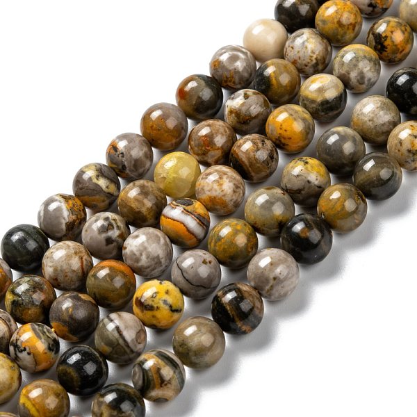 PandaHall Natural Bumblebee Jasper Beads Strands, Round, 10mm, Hole: 1mm, about 40pcs/strand, 15.55''(39.5cm) Bumblebee Jasper Round
PandaHall Natural Bumblebee Jasper Beads Strands, Round, 10mm, Hole: 1mm, about 40pcs/strand, 15.55''(39.5cm) Bumblebee Jasper Round