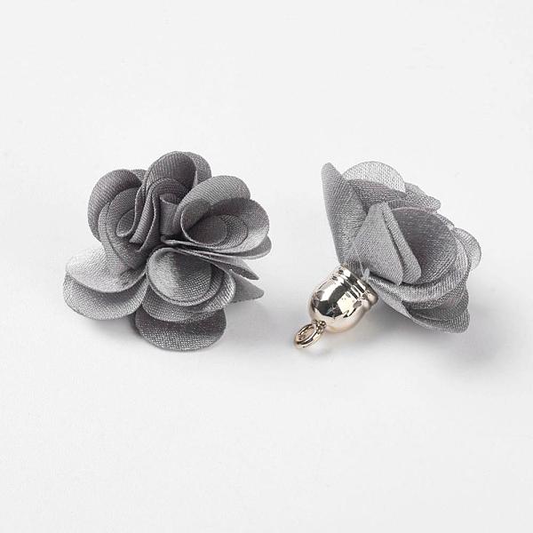 PandaHall Cloth Pendant Decorations, with Acrylic Findings, Flower, Gray, 25~30x28~35mm, Hole: 2mm Cloth Flower Gray
PandaHall Cloth Pendant Decorations, with Acrylic Findings, Flower, Gray, 25~30x28~35mm, Hole: 2mm Cloth Flower Gray