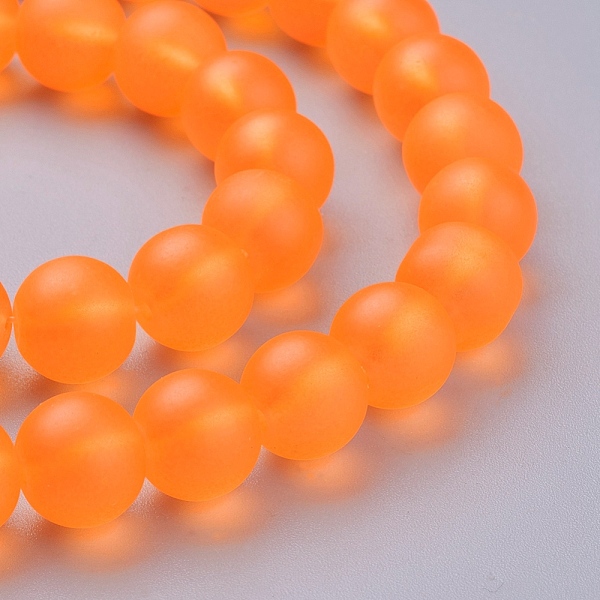 PandaHall Transparent Glass Bead Strands, Frosted, Round, Dark Orange, 10mm, Hole: 1.3~1.6mm, about 80pcs/strand, 31.4 inch Glass Round...
PandaHall Transparent Glass Bead Strands, Frosted, Round, Dark Orange, 10mm, Hole: 1.3~1.6mm, about 80pcs/strand, 31.4 inch Glass Round...