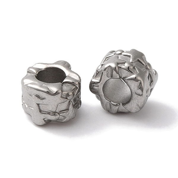 PandaHall 304 Stainless Steel European Beads, Large Hole Beads, Column with Star, Stainless Steel Color, 8x6x6mm, Hole: 4mm 304 Stainless...
PandaHall 304 Stainless Steel European Beads, Large Hole Beads, Column with Star, Stainless Steel Color, 8x6x6mm, Hole: 4mm 304 Stainless...