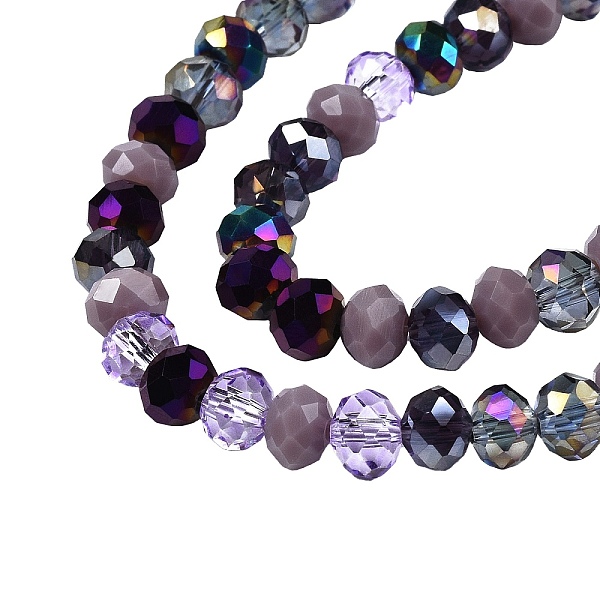 PandaHall Electroplate Glass Beads Strands, Faceted, Rondelle, Lilac, 5.5~6x5mm, Hole: 1mm, about 90~92pcs/strand, 16.54~16.93''(42~43cm)..., Purple
PandaHall Electroplate Glass Beads Strands, Faceted, Rondelle, Lilac, 5.5~6x5mm, Hole: 1mm, about 90~92pcs/strand, 16.54~16.93''(42~43cm)..., Purple