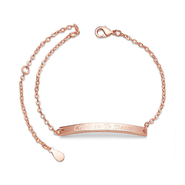 PandaHall SHEGRACE Brass Inspirational ID Bracelets, with Cable Chains, Rectangle with Word Credit in Te Stesso, Rose Gold, 6-1/2 inch...
PandaHall SHEGRACE Brass Inspirational ID Bracelets, with Cable Chains, Rectangle with Word Credit in Te Stesso, Rose Gold, 6-1/2 inch...