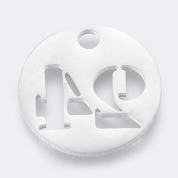 PandaHall 304 Stainless Steel Pendants, Cut-Out, Hollow, Flat Round with Number, Stainless Steel Color, Num.24, 19x1.5mm, Hole: 2.5mm 304...
PandaHall 304 Stainless Steel Pendants, Cut-Out, Hollow, Flat Round with Number, Stainless Steel Color, Num.24, 19x1.5mm, Hole: 2.5mm 304...