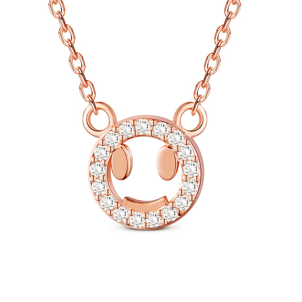 PandaHall SHEGRACE 925 Sterling Silver Pendant Necklaces, with Micro Pave AAA Cubic Zirconia, Bear, Rose Gold, 15.74 inch (40cm) Sterling..., Clear
PandaHall SHEGRACE 925 Sterling Silver Pendant Necklaces, with Micro Pave AAA Cubic Zirconia, Bear, Rose Gold, 15.74 inch (40cm) Sterling..., Clear
