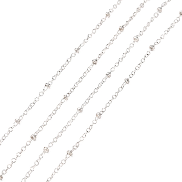 PandaHall Electroplate Brass Cable Chains, Satellite Chains, Soldered, with Spool, Beads, Silver Color Plated, 2mm, about 328.08 Feet...
PandaHall Electroplate Brass Cable Chains, Satellite Chains, Soldered, with Spool, Beads, Silver Color Plated, 2mm, about 328.08 Feet...