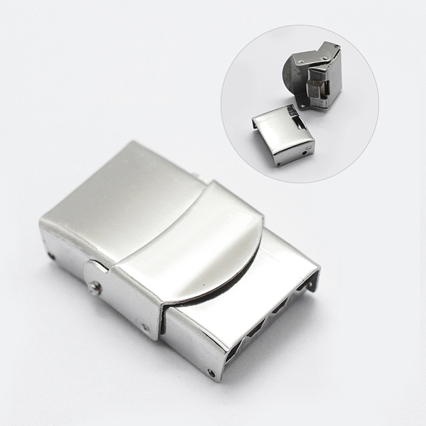 PandaHall 201 Stainless Steel Watch Band Clasps, Rectangle, Stainless Steel Color, 26x17.5x7.5mm 201 Stainless Steel
PandaHall 201 Stainless Steel Watch Band Clasps, Rectangle, Stainless Steel Color, 26x17.5x7.5mm 201 Stainless Steel