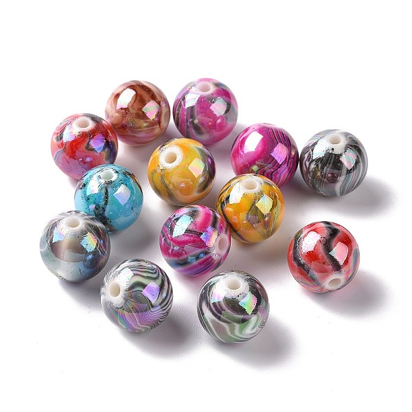 PandaHall UV Plating Rainbow Iridescent ABS Plastic Beads, Round with Wave Pattern, Mixed Color, 16mm, Hole: 2mm ABS Plastic Round..., Multicolor
PandaHall UV Plating Rainbow Iridescent ABS Plastic Beads, Round with Wave Pattern, Mixed Color, 16mm, Hole: 2mm ABS Plastic Round..., Multicolor