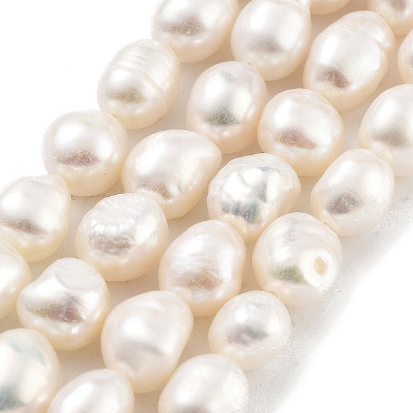 PandaHall Natural Cultured Freshwater Pearl Beads Strands, Two Sides Polished, Grade 5A, Floral White, 8~9mm, Hole: 0.5mm, about...
PandaHall Natural Cultured Freshwater Pearl Beads Strands, Two Sides Polished, Grade 5A, Floral White, 8~9mm, Hole: 0.5mm, about...