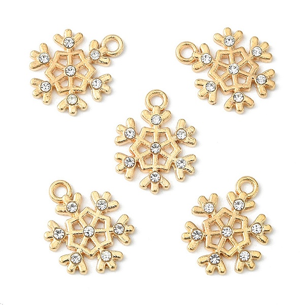 PandaHall Alloy Pendants, with Crystal Rhinestone, for Christmas, Snowflake Charm, Light Gold, 18x14x2mm, Hole: 2mm Alloy+Rhinestone..., Clear
PandaHall Alloy Pendants, with Crystal Rhinestone, for Christmas, Snowflake Charm, Light Gold, 18x14x2mm, Hole: 2mm Alloy+Rhinestone..., Clear