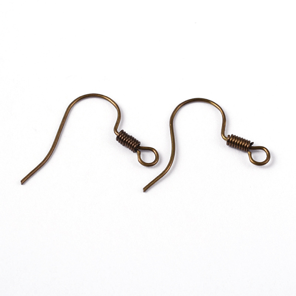 PandaHall Brass Earring Hooks, Ear Wire, with Horizontal Loop, Nickel Free, Antique Bronze, 17mm, Hole: 1.5mm, 21 Gauge, Pin: 0.7mm Brass
PandaHall Brass Earring Hooks, Ear Wire, with Horizontal Loop, Nickel Free, Antique Bronze, 17mm, Hole: 1.5mm, 21 Gauge, Pin: 0.7mm Brass