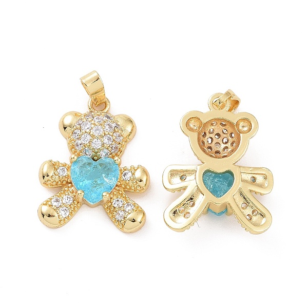 PandaHall Real 18K Gold Plated Brass Micro Pave Clear Cubic Zirconia Pendants, Bear Charms, Cyan, 21x16x5mm, Hole: 4.5x2.5mm Brass+Cubic...
PandaHall Real 18K Gold Plated Brass Micro Pave Clear Cubic Zirconia Pendants, Bear Charms, Cyan, 21x16x5mm, Hole: 4.5x2.5mm Brass+Cubic...