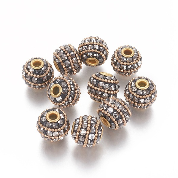 PandaHall Handmade Indonesia Beads, with Metal Findings, Round, Silver Color Plated, PeachPuff, 17x15mm, Hole: 3mm Polymer Clay Round Brown
PandaHall Handmade Indonesia Beads, with Metal Findings, Round, Silver Color Plated, PeachPuff, 17x15mm, Hole: 3mm Polymer Clay Round Brown