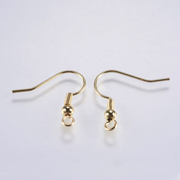 PandaHall Brass Earring Hooks, with Horizontal Loop, Long-Lasting Plated, Lead Free & Cadmium Free, Golden, 18.5x18x3mm, Hole: 1.5mm, 20...
PandaHall Brass Earring Hooks, with Horizontal Loop, Long-Lasting Plated, Lead Free & Cadmium Free, Golden, 18.5x18x3mm, Hole: 1.5mm, 20...