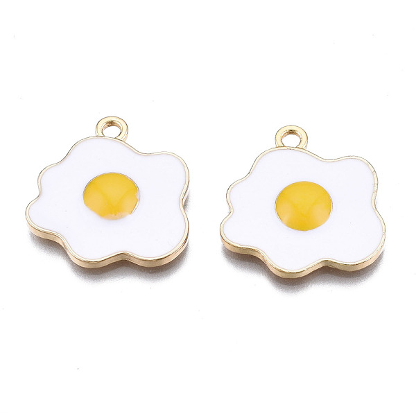 PandaHall Alloy Pendants, with Enamel, Cadmium Free & Lead Free, Light Gold, Poached Egg, White, 19.5x19x3mm, Hole: 2mm Alloy+Enamel Food...
PandaHall Alloy Pendants, with Enamel, Cadmium Free & Lead Free, Light Gold, Poached Egg, White, 19.5x19x3mm, Hole: 2mm Alloy+Enamel Food...